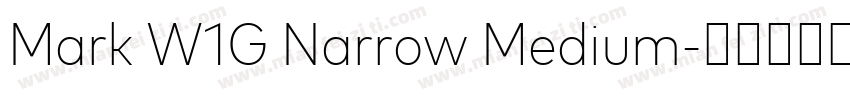 Mark W1G Narrow Medium字体转换